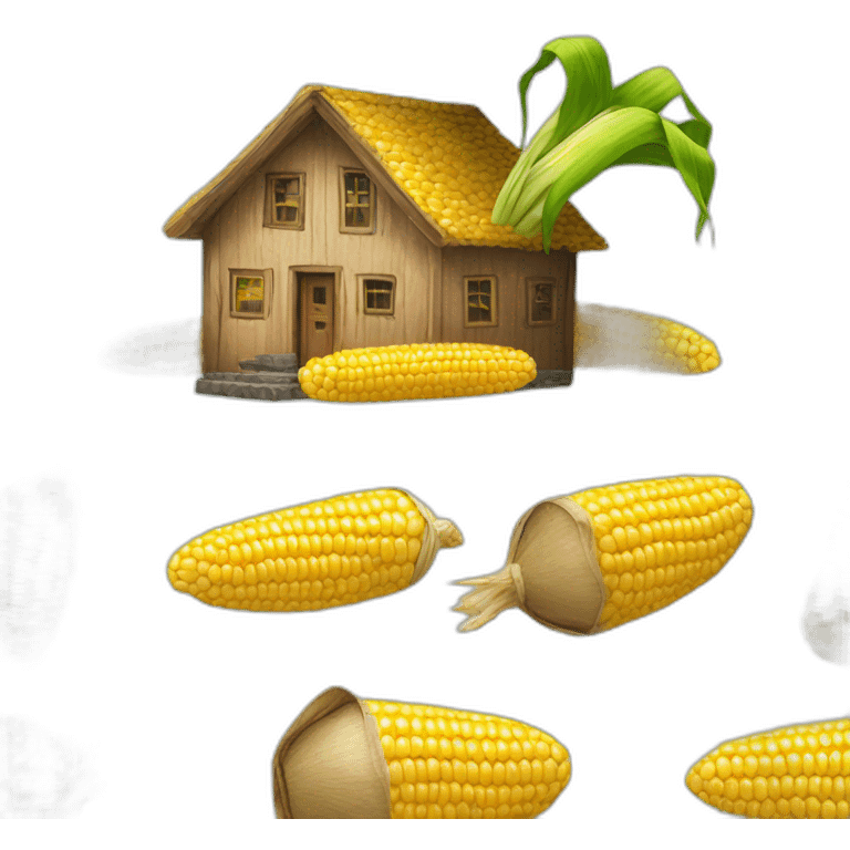 house made of corn emoji