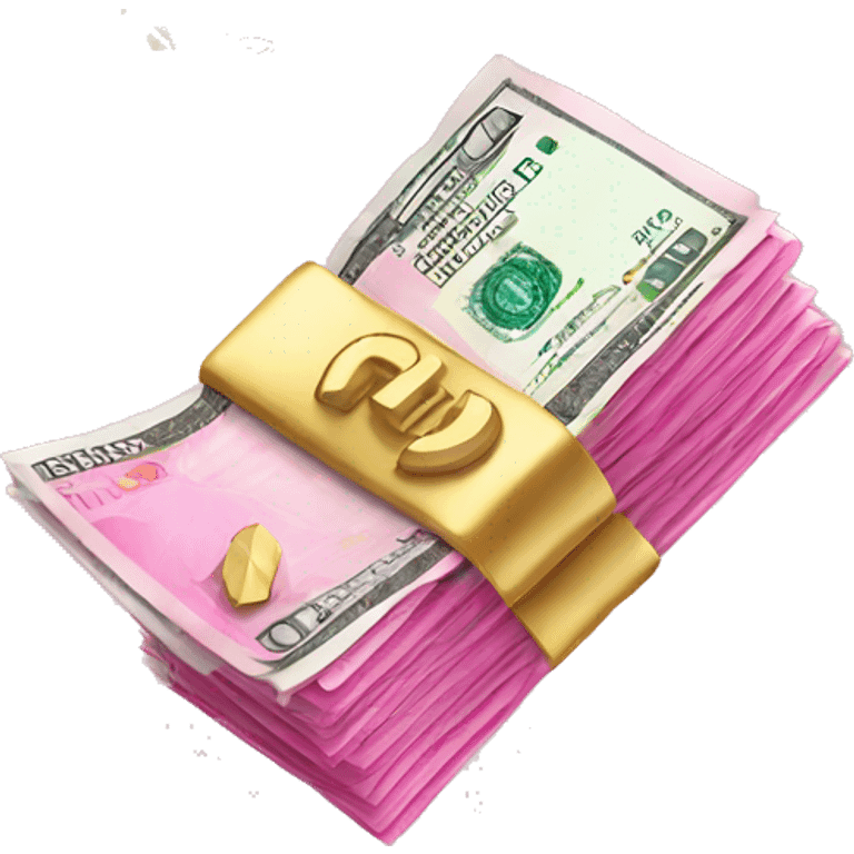 pink money with euros  flying  emoji