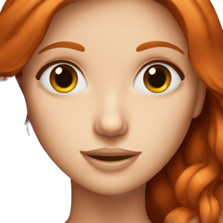 redhead women with blue eyes emoji