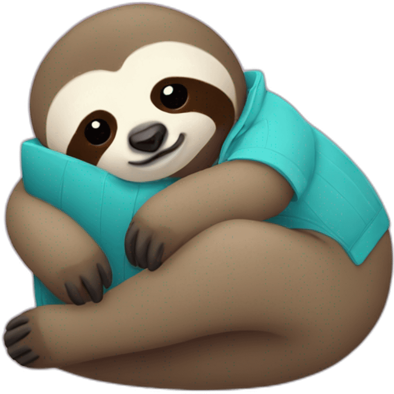 do not disturb sloth emoji