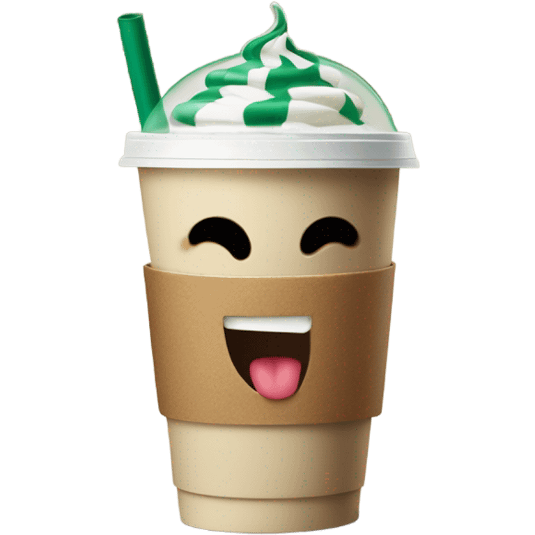 Dancing Starbucks cup emoji