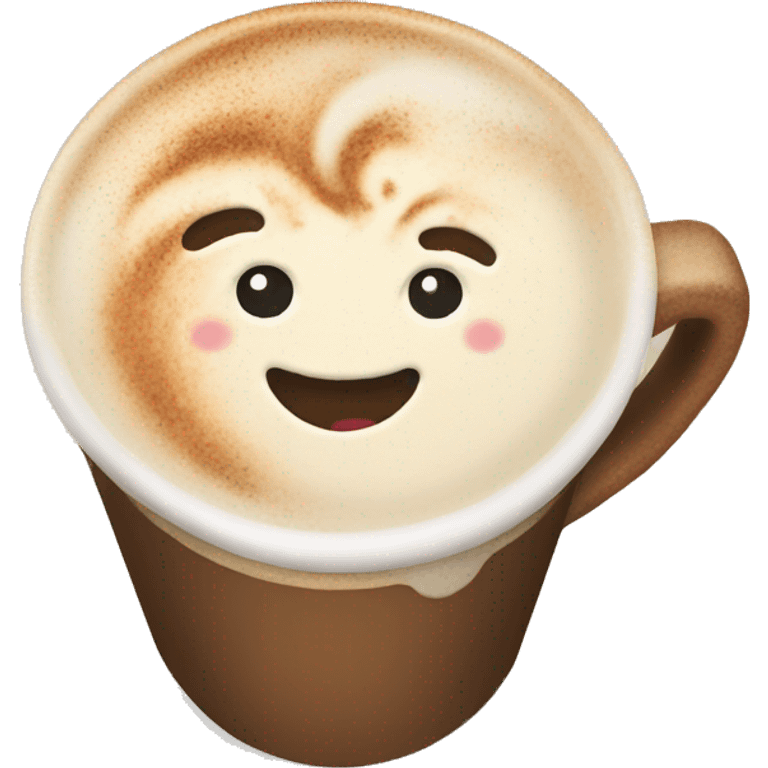 Christmas latte emoji