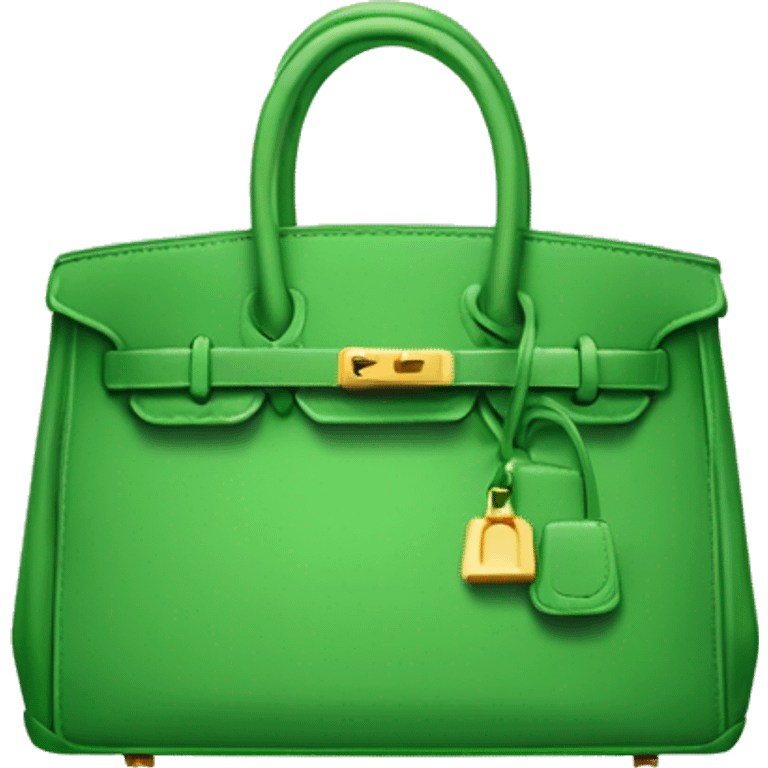 Green Birkin bag emoji