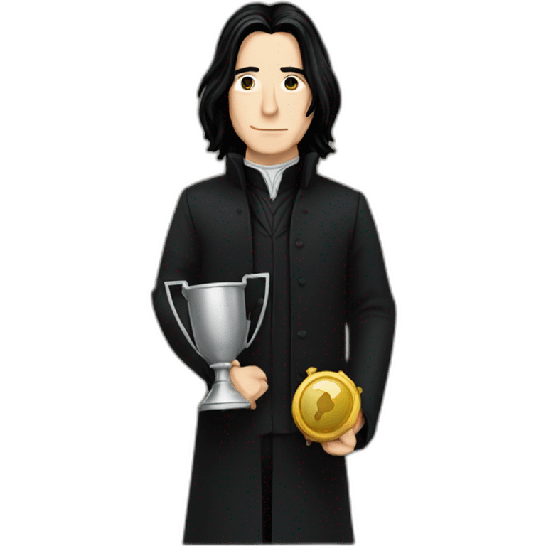 snape holding trophy that says "best uncle" emoji