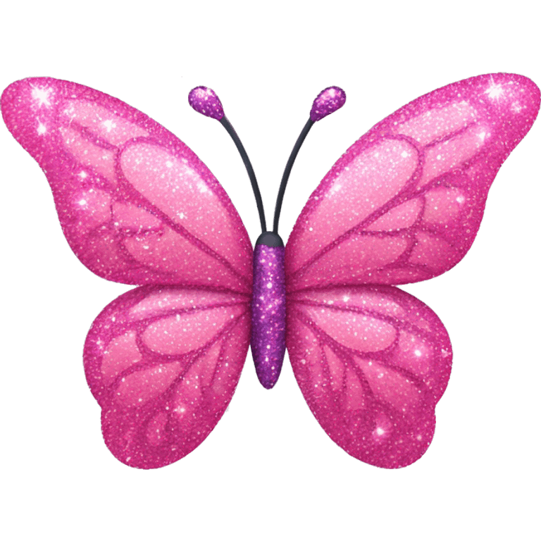 pink sparkle butterfly emoji