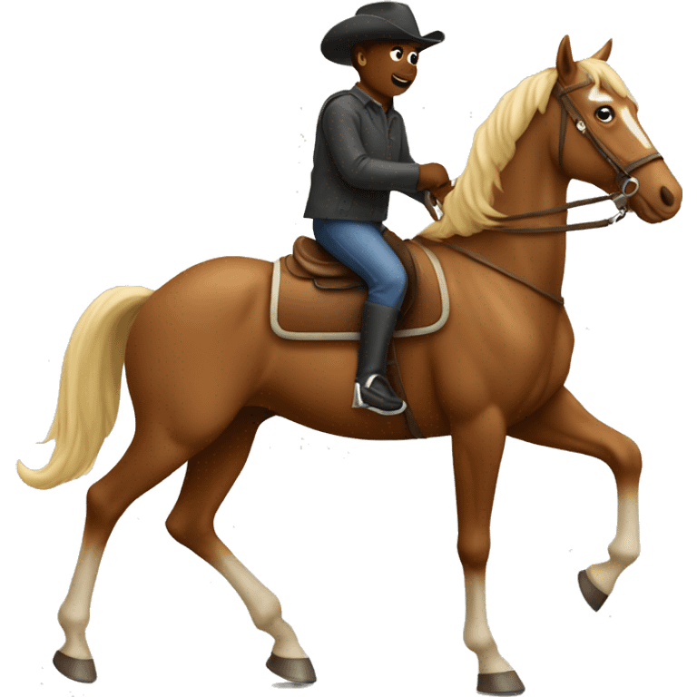 Ipad riding a horse  emoji