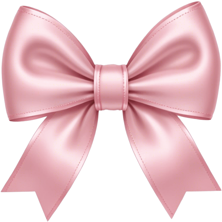 Light pink satin bow emoji