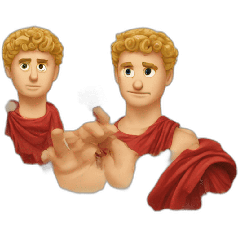 Emperor Nero puts on a dislike emoji