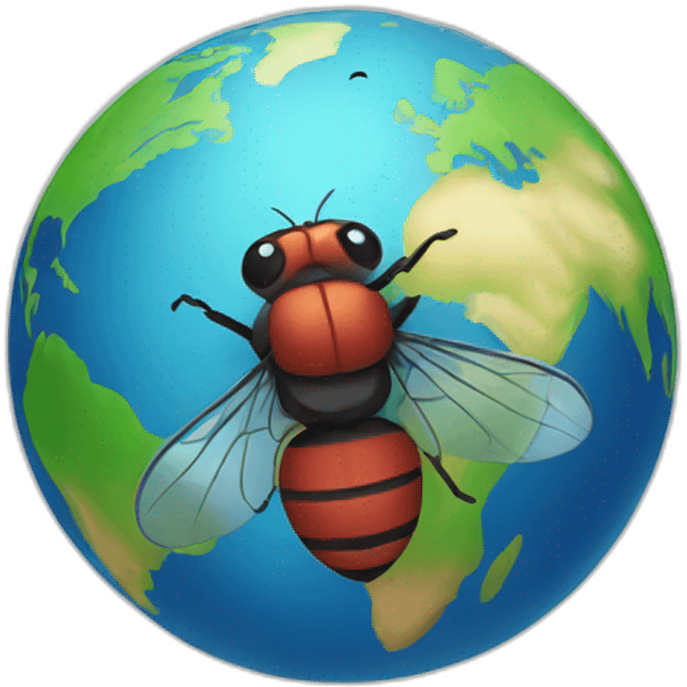 fly around the world emoji