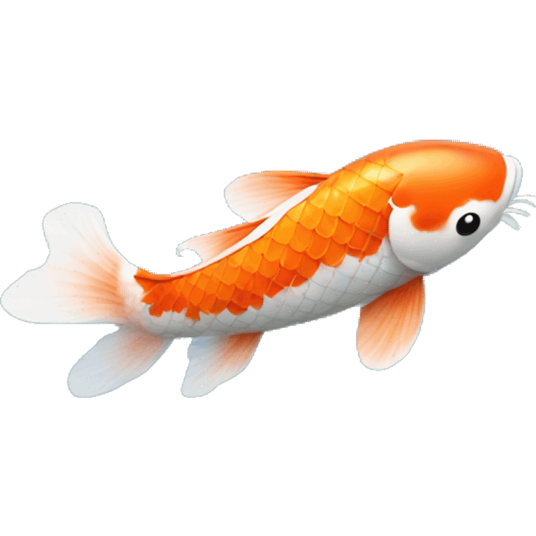 Koi fish in a pond emoji