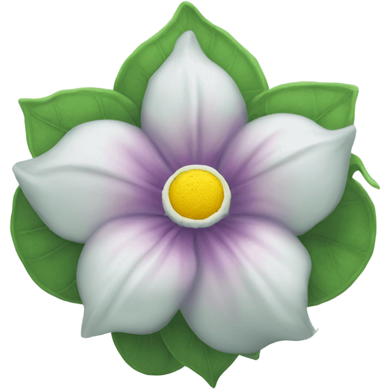 A moon flower  emoji