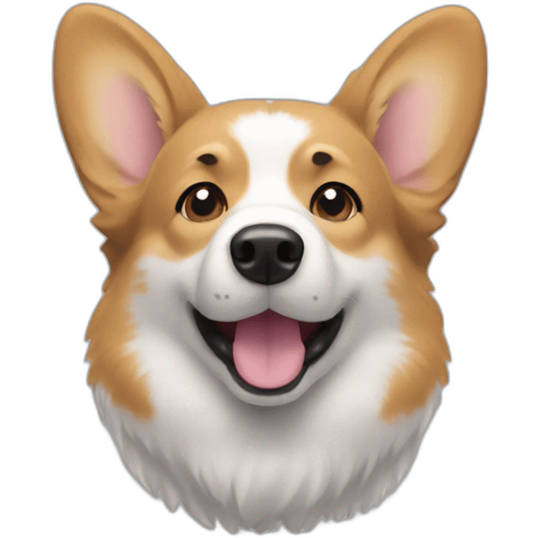 grey corgi  emoji