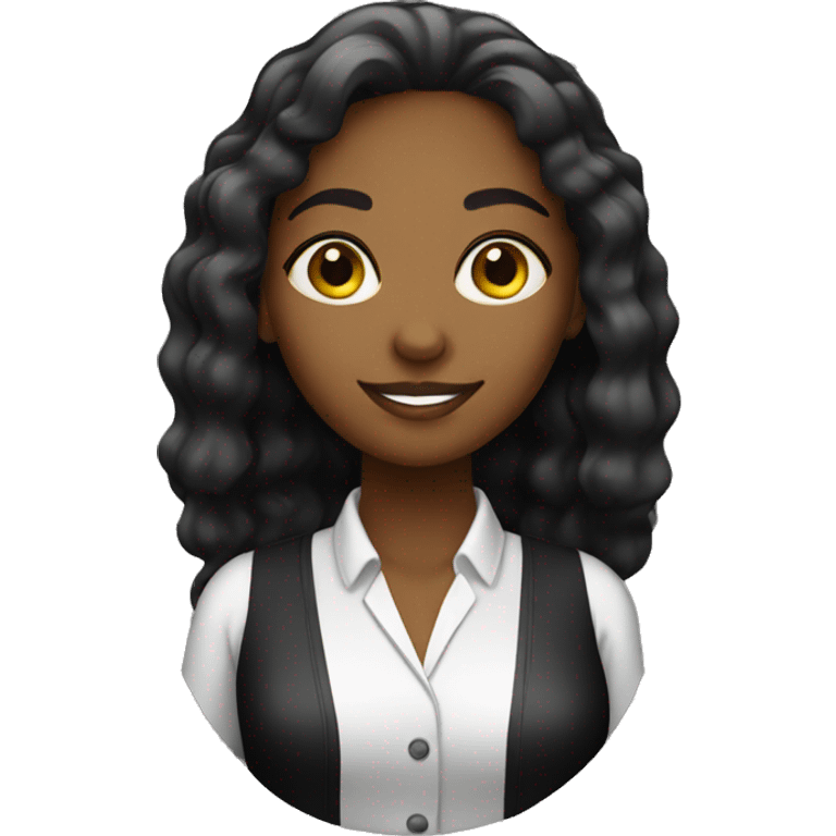 black bartender girl emoji