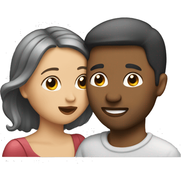 Christmas couple kissing  emoji