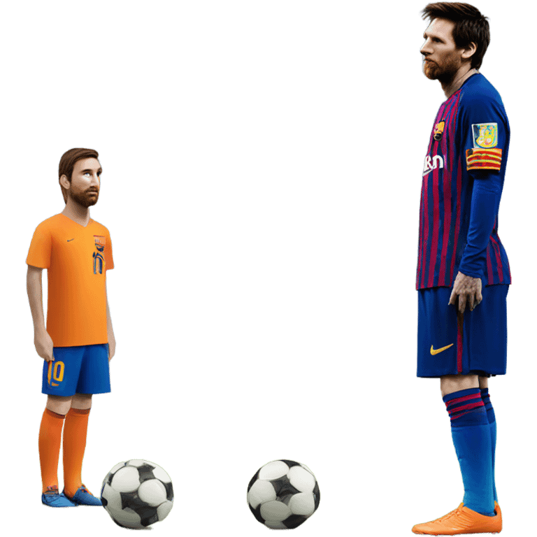 Messi taking a free kick emoji