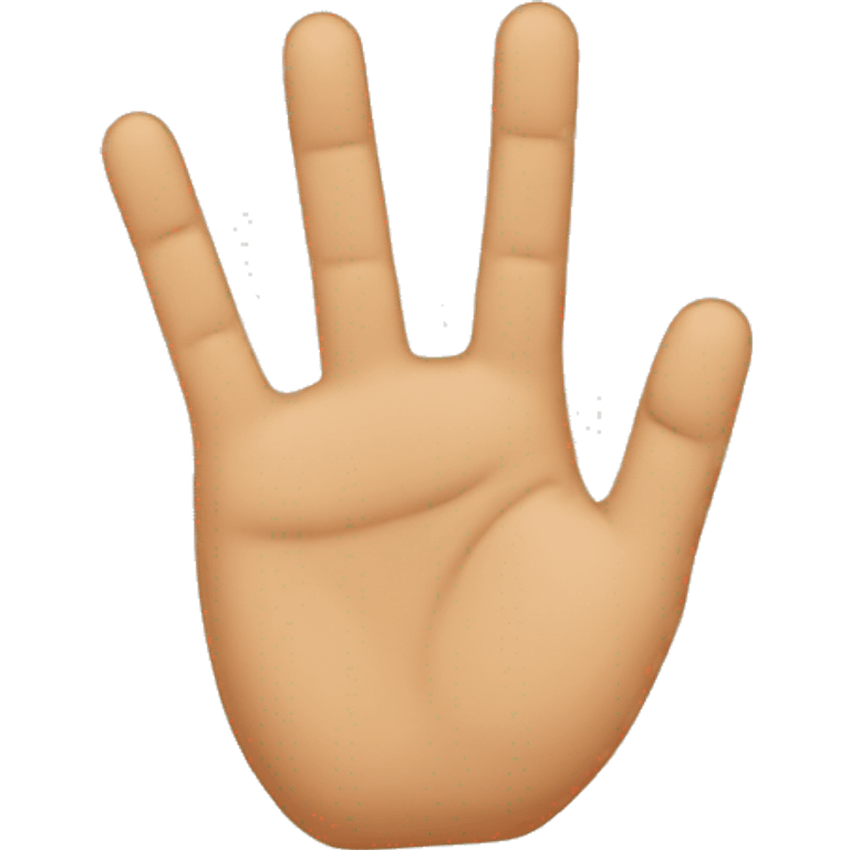 Three fingers emoji