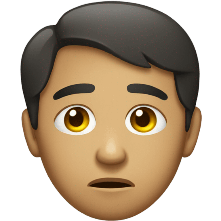 Depressed Mexican emoji