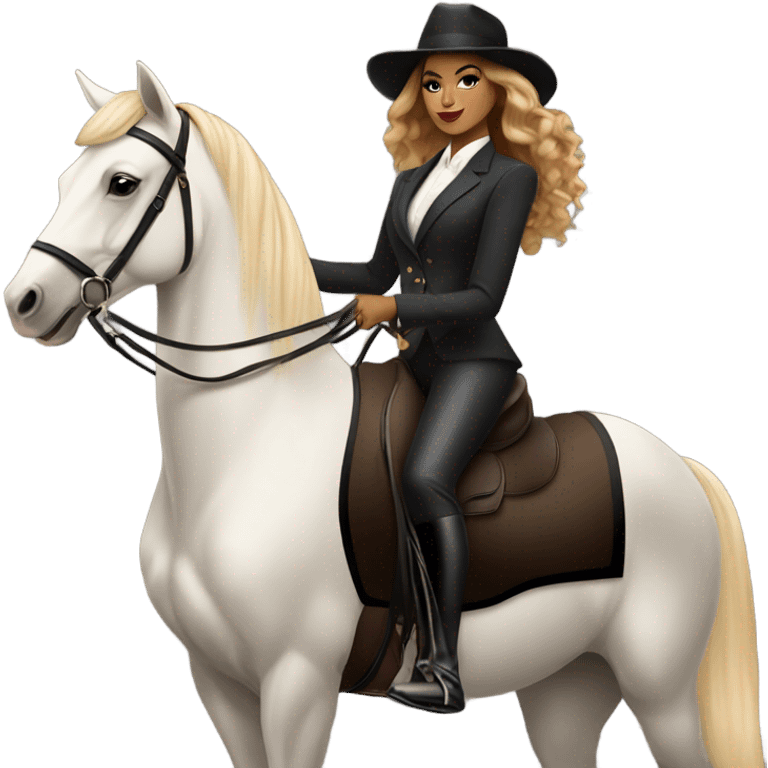 Beyoncé riding a horse  emoji