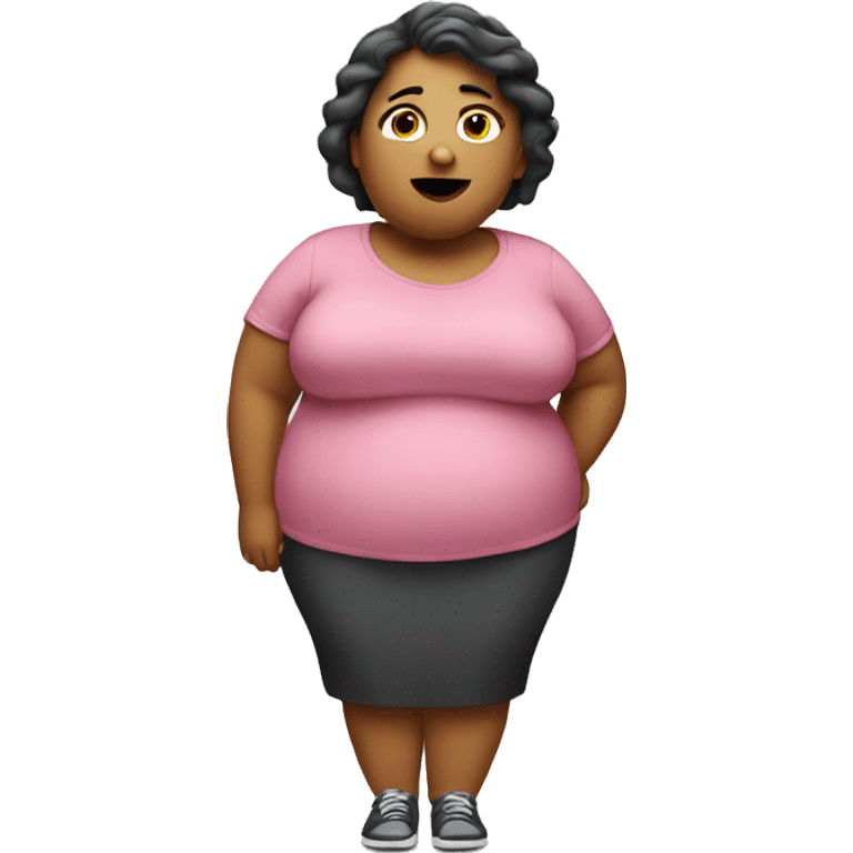 Obese woman emoji