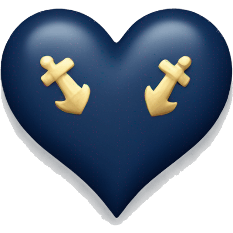 navy heart emoji