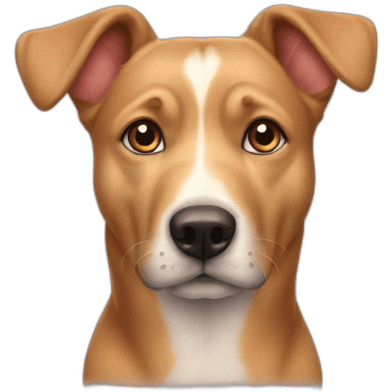 Chien avec des coeurs dans les yeux emoji