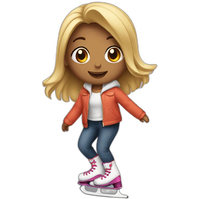 Girl on skates  emoji