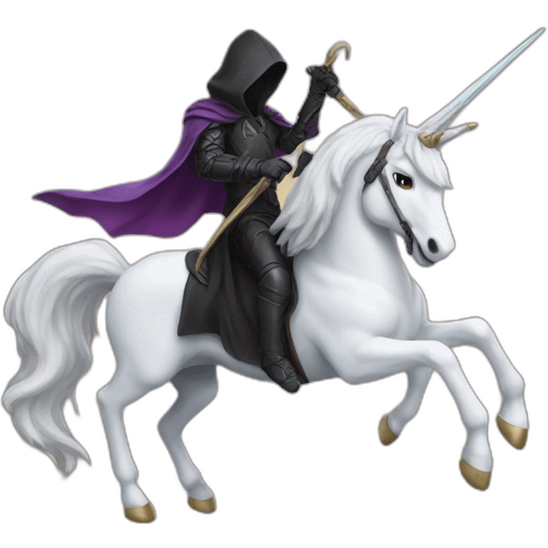 reaper riding a unicorn emoji