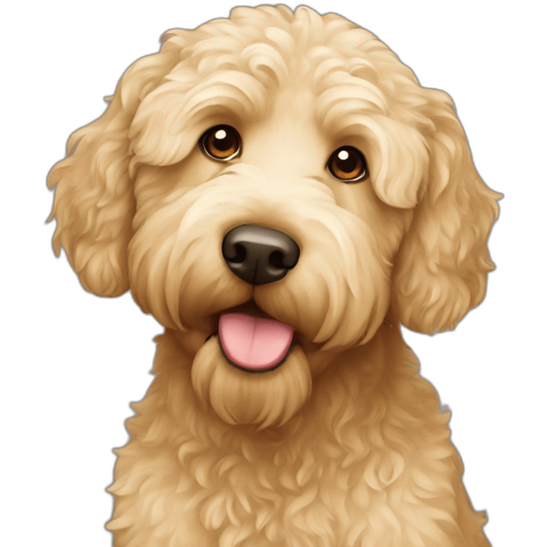 blonde labradoodle emoji