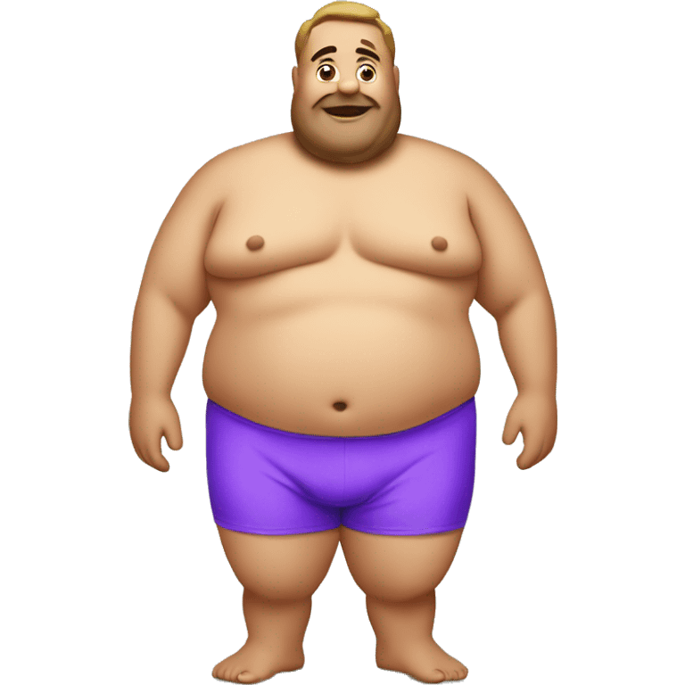 Bikini fat man emoji