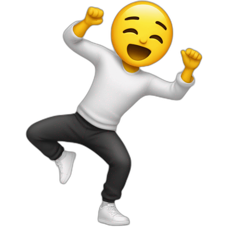 Personne qui fait un dab emoji