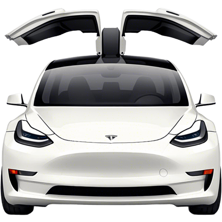 Tesla Model 3 - Tesla (Model Year: 2021) (Iconic colour: White) emoji