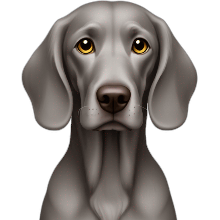 longhair weimaraner profile emoji