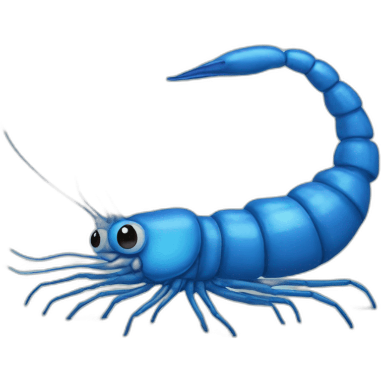 blue shrimp emoji