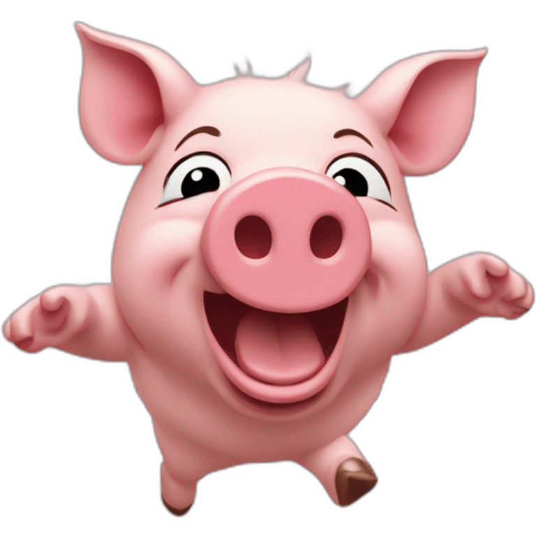 Cochon qui danse emoji