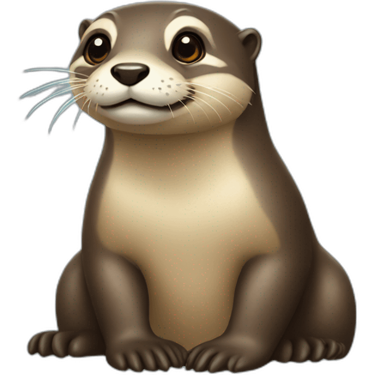 Loutre sur abeille emoji