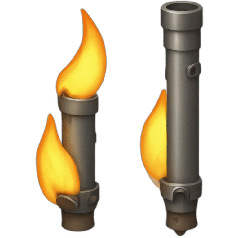 2 torches emoji