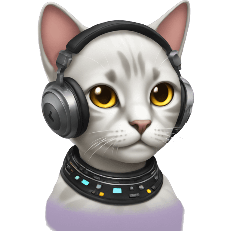 Dj cat emoji