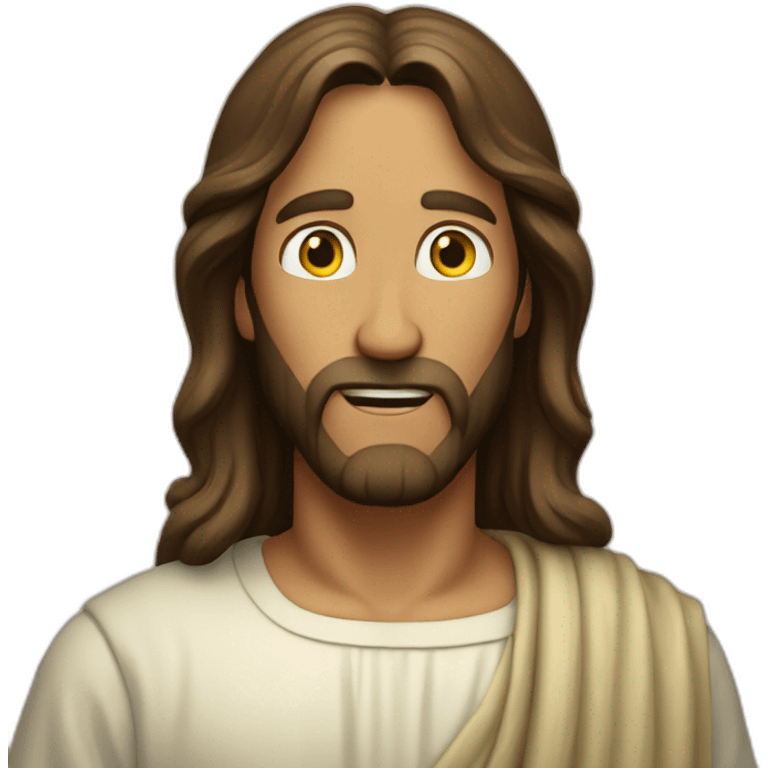 Jesus is surprised emoji