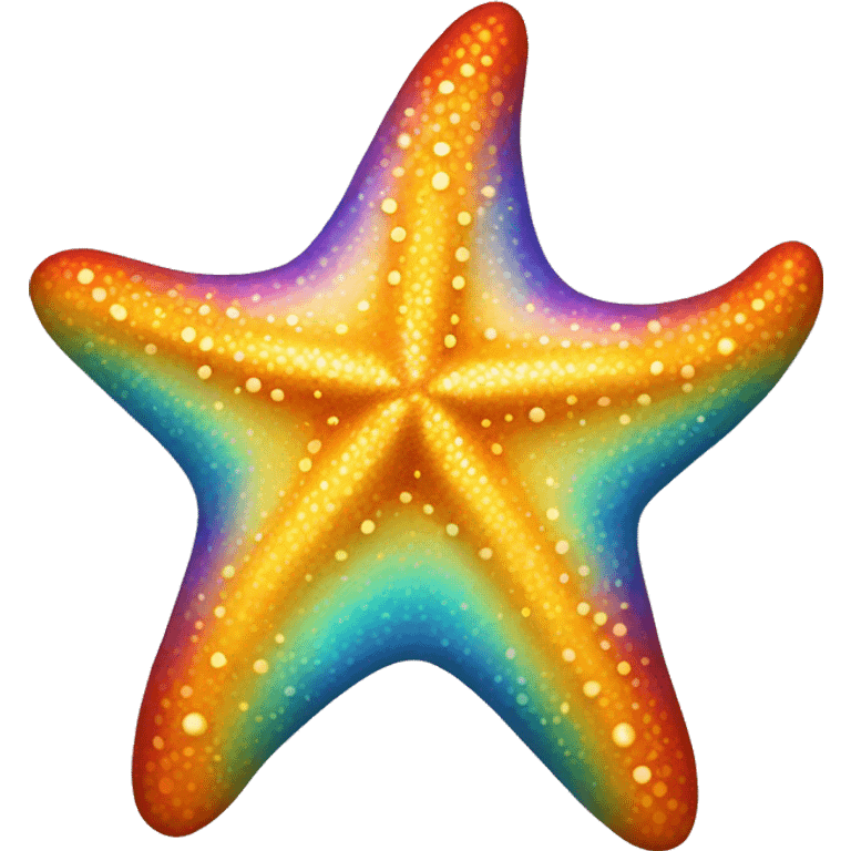 Brassy rainbow starfish   emoji