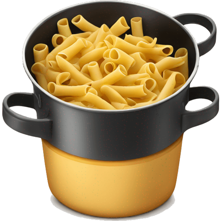 pasta is cooked in a pot emoji