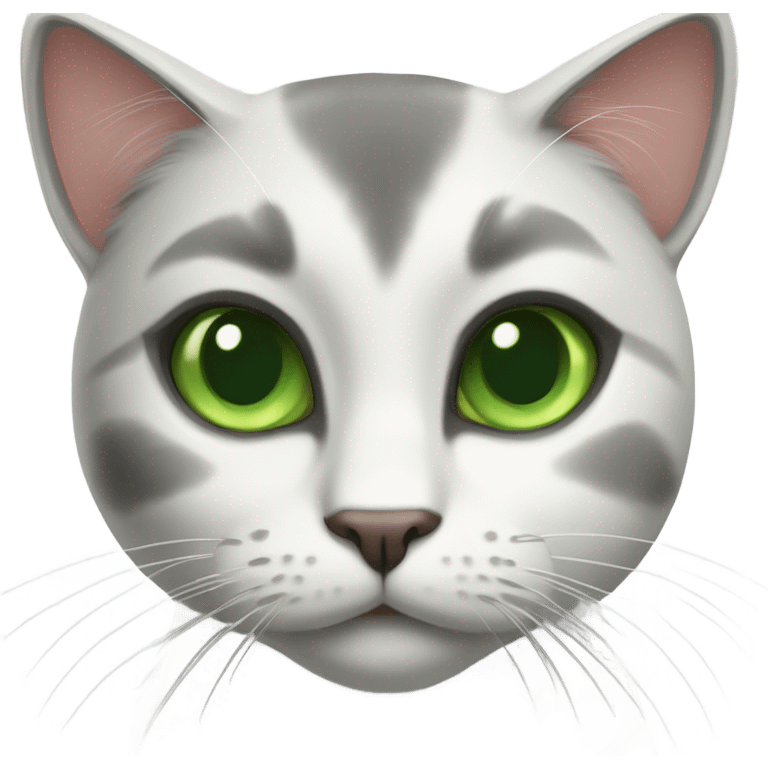 Cat with green eye emoji