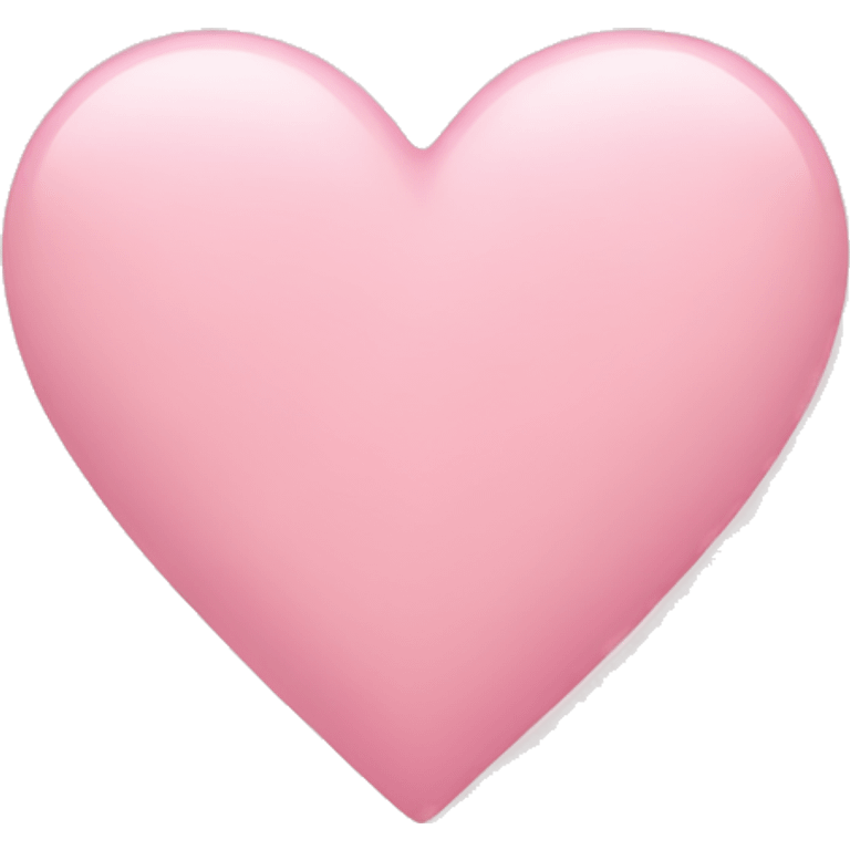 Pastel pink heart emoji