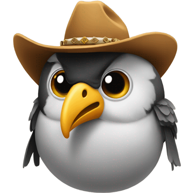 Bird in a cowboy hat  emoji