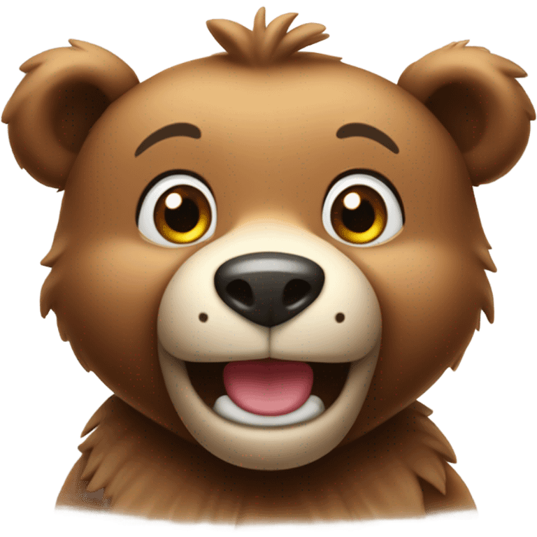 Cute bear happy to see you emoji