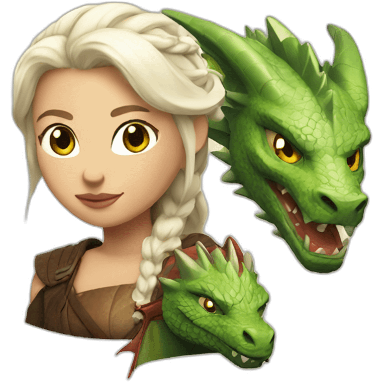 khaleesi with dragon emoji