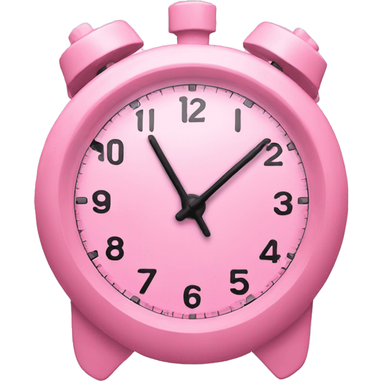 A pastel pink timer emoji