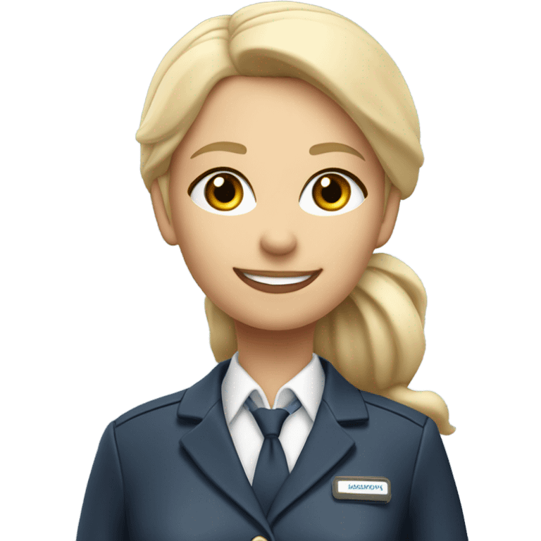 blonde flight attendant  emoji