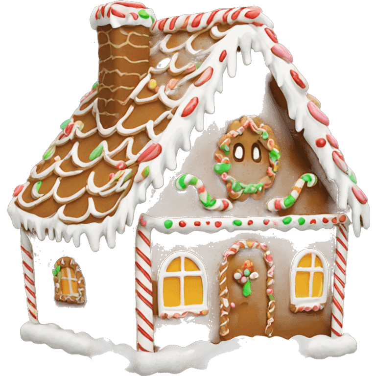 Gingerbread house emoji