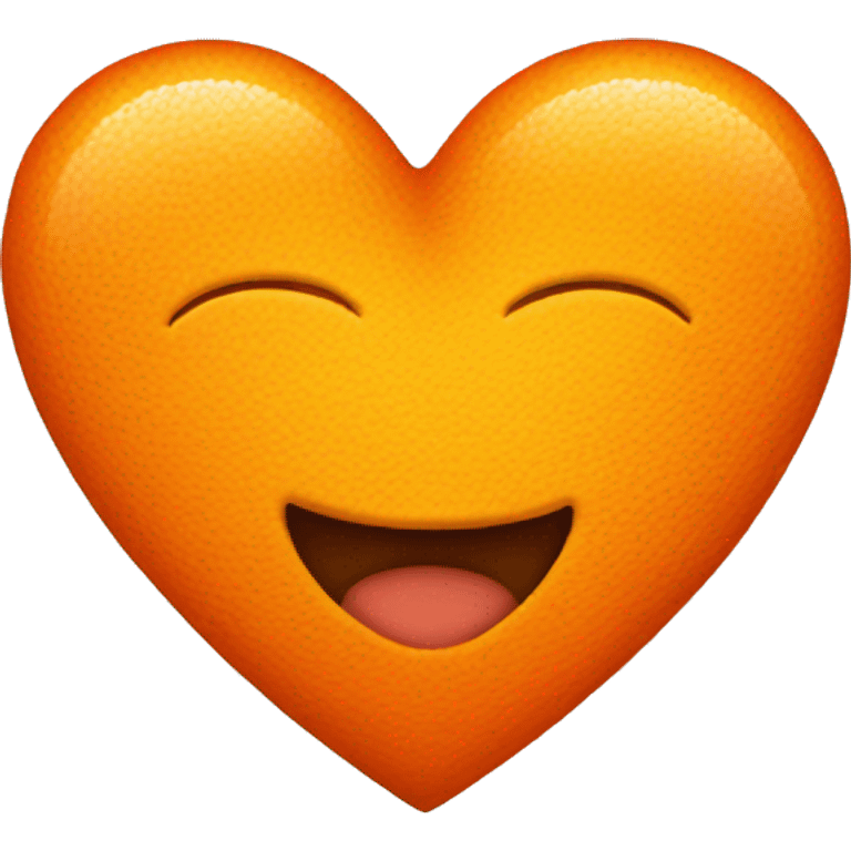 heart orange emoji