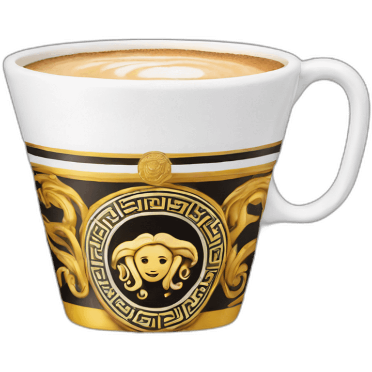 Versace cappuccino cup emoji